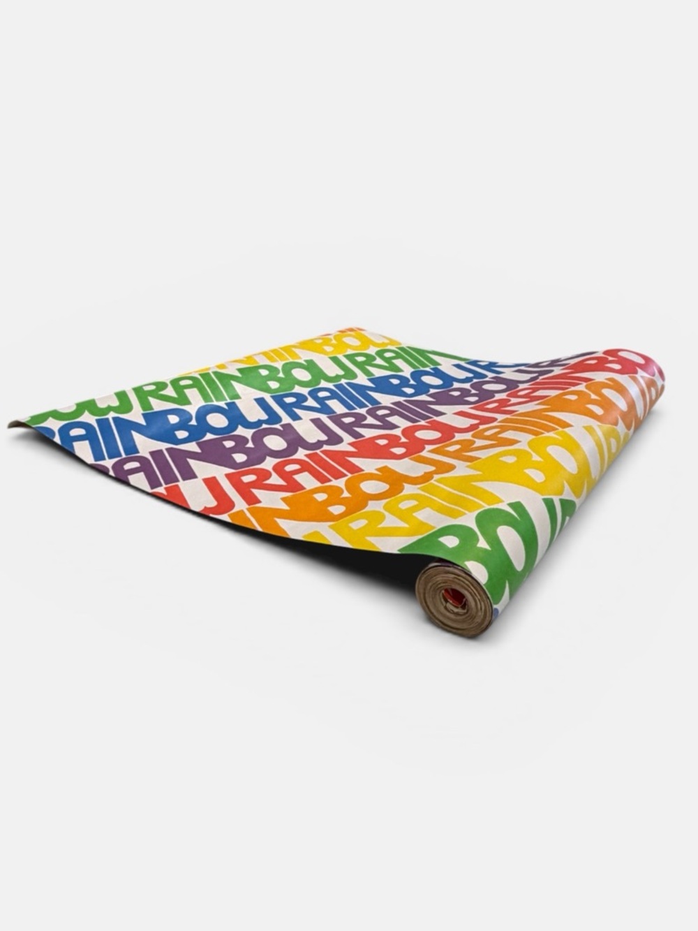Vintage 70's “RAINBOW” Prepasted Vinyl Wallpaper